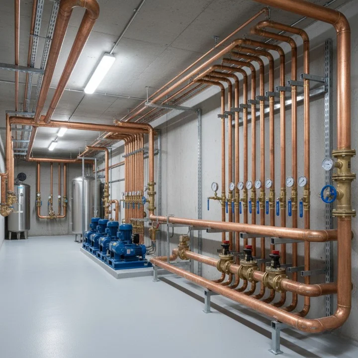 Industrial Copper Piping Project 2